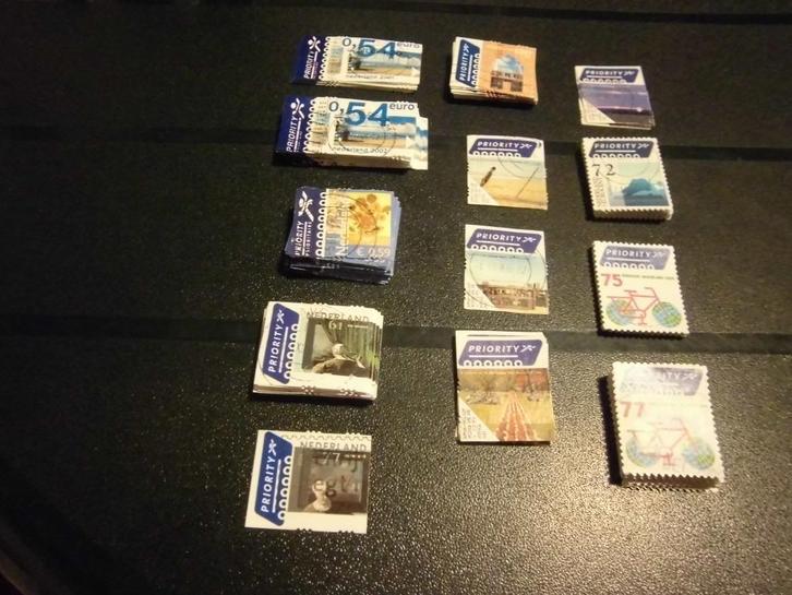 postzegels nederland priority zegels 2001 tm 2009 divers, Postzegels en Munten, Postzegels | Nederland, Gestempeld, Na 1940, Ophalen of Verzenden