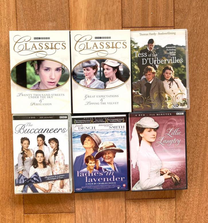 Div DVD mini series BBC Classics Lillie Langtry Bucaneers ea, Cd's en Dvd's, Dvd's | Tv en Series, Zo goed als nieuw, Drama, Boxset