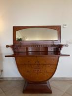 Klassieke secretaire met spiegel en inlegwerk, Huis en Inrichting, Kasten | Secretaires, Ophalen, Zo goed als nieuw, Biedermeier