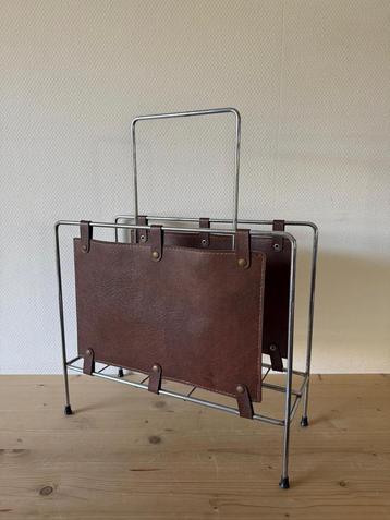 Vintage Lectuurbak Chroom & Leder beschikbaar voor biedingen