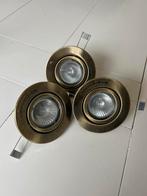Set van 3 inbouwspots, Ophalen, Gebruikt, Minder dan 30 watt, Halogeen (gloei)lamp