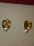 Zilver oorbellen met zultanite steen  kleur veranderd, Ophalen of Verzenden, Nieuw, Zilver