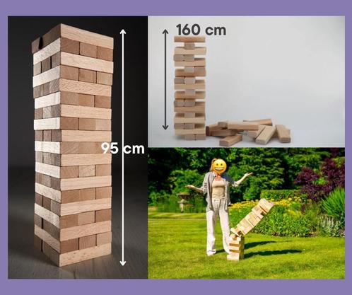 Te huur: Jenga XXL te huur €15,-, Hobby en Vrije tijd, Gezelschapsspellen | Bordspellen, Zo goed als nieuw, Vijf spelers of meer