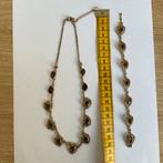 Vintage Collier Bruin, Overige materialen, Bruin, Ophalen of Verzenden, Verstelbaar