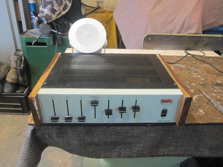 OMROEPVERSTERKER / PUBLIEK ADRESS VERSTERKER  / LUIDSPREKERS, Audio, Tv en Foto, Versterkers en Receivers, Zo goed als nieuw, Overige systemen