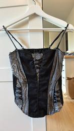 Vintage Corset Top - Patrice Breal maat XS, Zwart, Ophalen of Verzenden, Zo goed als nieuw, Zonder mouw
