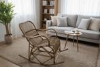 Rotan Schommelstoel, Huis en Inrichting, Stoelen, Ophalen, Bruin, Vintage, Zo goed als nieuw