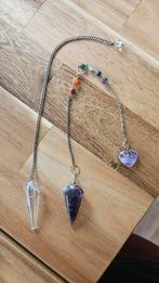 2 pendels met edelstenen, Sieraden, Tassen en Uiterlijk, Edelstenen, Ophalen of Verzenden