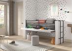 Sam halfhoogslaper met uitschuifbureau - 90x200 - Wit