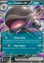 Pokemon - Paldean Clodsire ex (JTG 094) Double rare.., Ophalen of Verzenden, Nieuw, Losse kaart, Foil