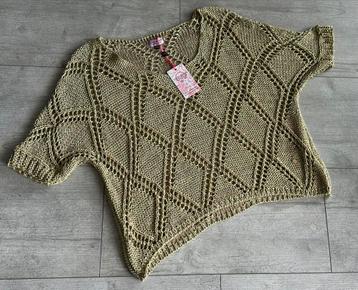 Tessa Koops, gebreide top , met lurex glittertje, nieuw  beschikbaar voor biedingen