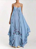 Bohemia jurk maat S tm XXL, Blauw, Maat 46/48 (XL) of groter, Nieuw, Ophalen of Verzenden