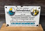 Emaille bord dieren, Ophalen of Verzenden, Gebruikt, Reclamebord