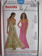 Burda naaipatroon kledingpatroon 8197 jurk maat 32-42 nieuw, Ophalen of Verzenden, Nieuw, Vrouw, Burda