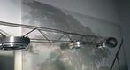 Aluminium -staal hanglamp 220cm GEMINI  Ferrolight 5x35W IRC, Ophalen of Verzenden, Zo goed als nieuw, Metaal, Ferrolight by Ferdinand Verbeek