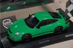 SALE PORSCHE 911 GT3 RS 2007 green black Minichamps 1:18 WRH, Hobby en Vrije tijd, Modelauto's | 1:18, Verzenden, Zo goed als nieuw