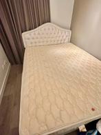 Barok romantische boxspring met opbergruimte queen size, Ophalen, Tweepersoons, Zo goed als nieuw, Overige maten