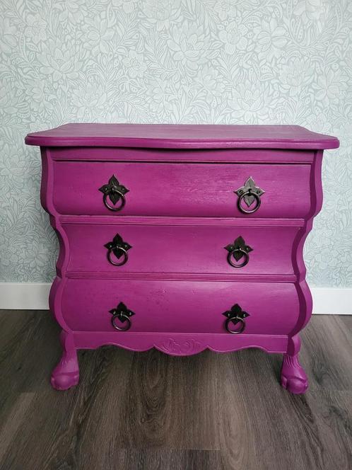 Klassiek buikkastje roze, Huis en Inrichting, Kasten | Ladekasten, Gebruikt, Minder dan 100 cm, 50 tot 100 cm, 25 tot 50 cm, Overige houtsoorten