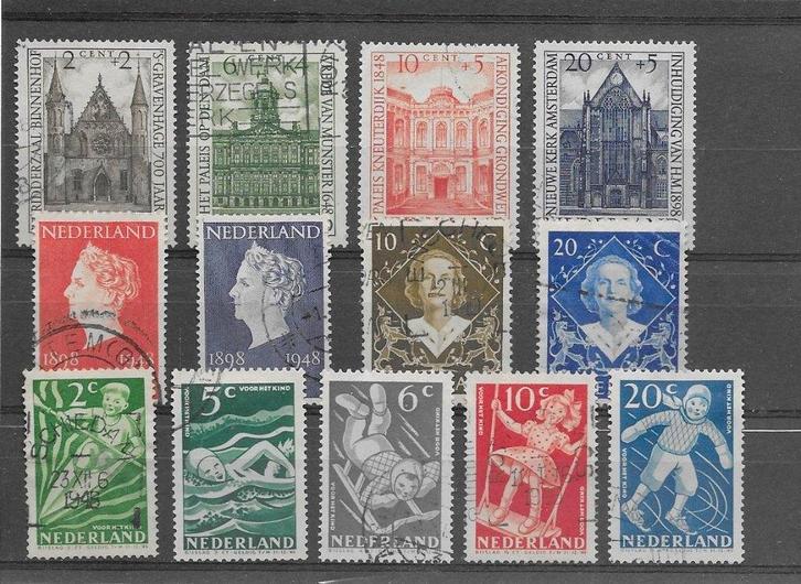Nederland - jaargang 1948 gestempeld, compleet., Postzegels en Munten, Postzegels | Nederland, Gestempeld, Na 1940, Verzenden
