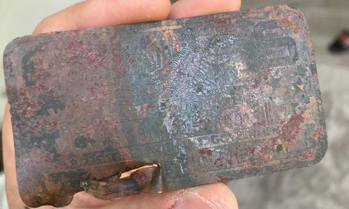 Dog Tag / Social Security Card KIA 104th Division, Verzamelen, Militaria | Tweede Wereldoorlog, Landmacht, Embleem of Badge, Duitsland