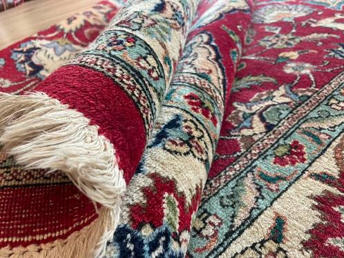 Groot Perzisch Tabriz tapijt 350 x 220 handgeknoopt vintage, Huis en Inrichting, Stoffering | Tapijten en Kleden, Zo goed als nieuw
