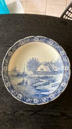 Antieke schaal Delfts Blauw J. Sonneville, Ophalen of Verzenden