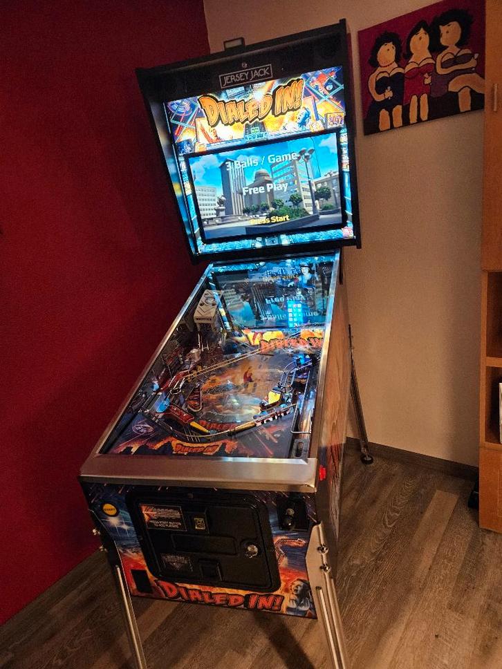 Dialed In flipperkast van JJP  (HUO), Verzamelen, Automaten | Flipperkasten, Zo goed als nieuw, Dot-matrix, Flipperkast, Overige merken