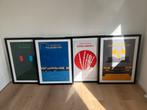 Film Posters in lijst- The Matrix, Godfather, Samurai, BTTF, Huis en Inrichting, Gebruikt, Ophalen of Verzenden, Foto of Poster