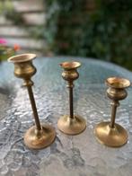 Set koperen kandelaars, Ophalen of Verzenden, Koper of Brons