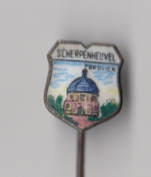 Scherpenheuvel Basiliek speldje, Verzamelen, Gebruikt, Niet vindbaar, Niet vindbaar, Speldje of Pin
