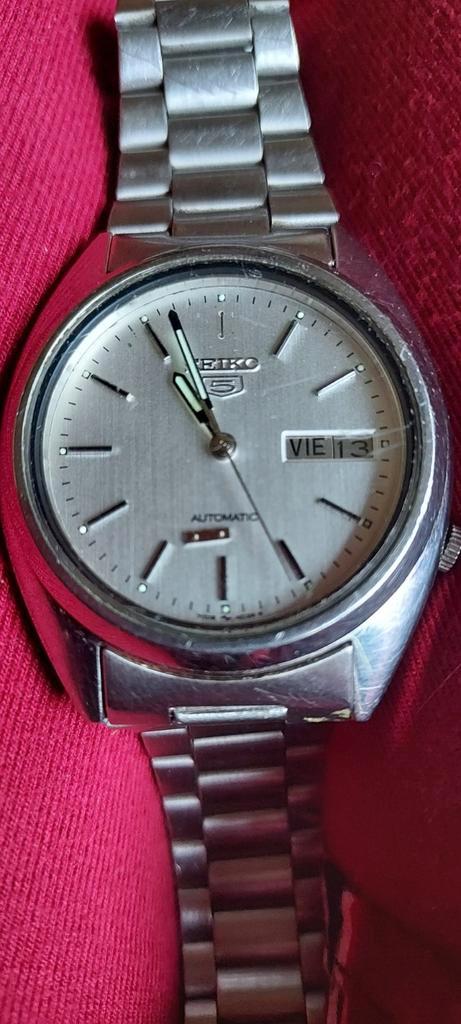 Seiko 5 Automatisch Herenhorloge, Sieraden, Tassen en Uiterlijk, Horloges | Heren, Gebruikt, Polshorloge, Seiko, Staal, Staal