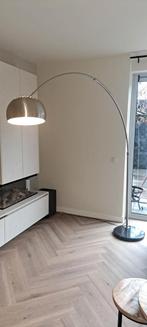 Booglamp met marmeren voet, Ophalen, Gebruikt, 75 cm of meer