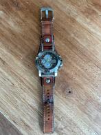 Fossil horloge, Ophalen, Staal, Leer, Overige merken