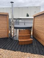 Full option Thermowood Hottub met geïntegreerde hout kachel, Ophalen of Verzenden, Nieuw, Complete sauna