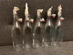 5 Luigi Bormioli Swing Beugelflessen 100cl - Nieuw, Ophalen of Verzenden, Nieuw, Vierkant, Glas