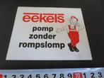 sticker eekels pomp zonder rompslomp - strip monteur *, Ophalen, Zo goed als nieuw, Bedrijf of Vereniging