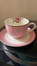 Kop en schotel fleurigue bij sea, Ophalen of Verzenden