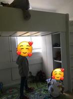 Hoogslaper met bureau, Eenpersoons, Ophalen of Verzenden, Zo goed als nieuw, 90 cm