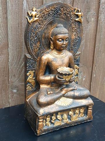 Thaise boeddha meditatie kunsthars/resin I.z.g.s.  beschikbaar voor biedingen