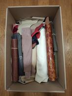 10kg Leer Restanten - Middelgroot, Hobby en Vrije tijd, Stoffen en Lappen, Gebruikt, Overige kleuren, Leer of Kunstleer, Ophalen of Verzenden
