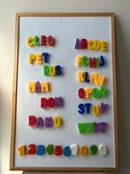 Groot bord met magnetische alfabet letters en cijfers, Kinderen en Baby's, Ophalen of Verzenden, Gebruikt, Taal en Lezen