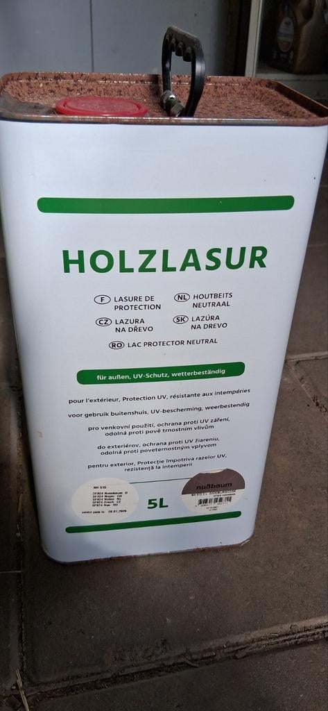 Bijma 5L Houtbeits Neutraal - UV-bescherming, Ophalen, Nieuw, Beits