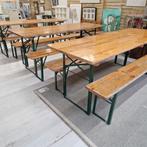 Biertafels en opklapbanken - Professionele festival tafels, Overige houtsoorten, Gebruikt, Festival, Robuust, Traditioneel, Onbekend