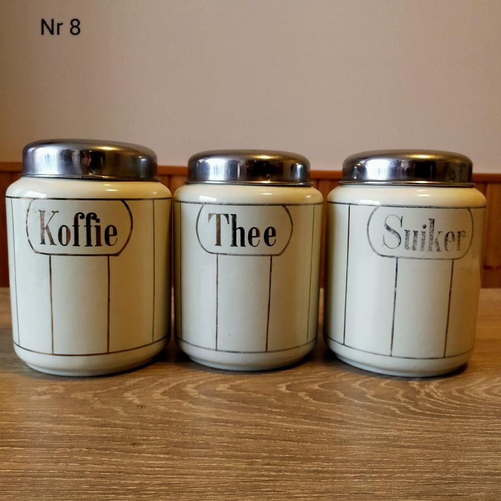 EMAILLE BEIGE,, Antiek en Kunst, Antiek | Emaille, Ophalen of Verzenden