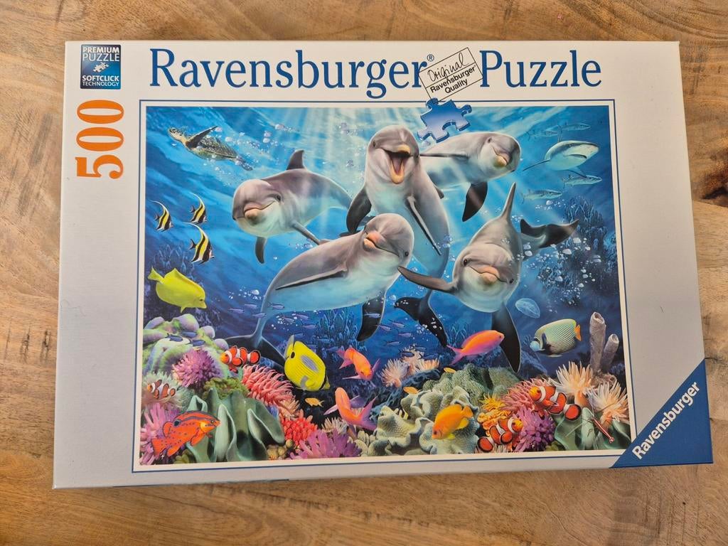 Ravensburger puzzel 500 stukjes, onderwaterwereld, Ophalen of Verzenden, 500 t/m 1500 stukjes, Zo goed als nieuw