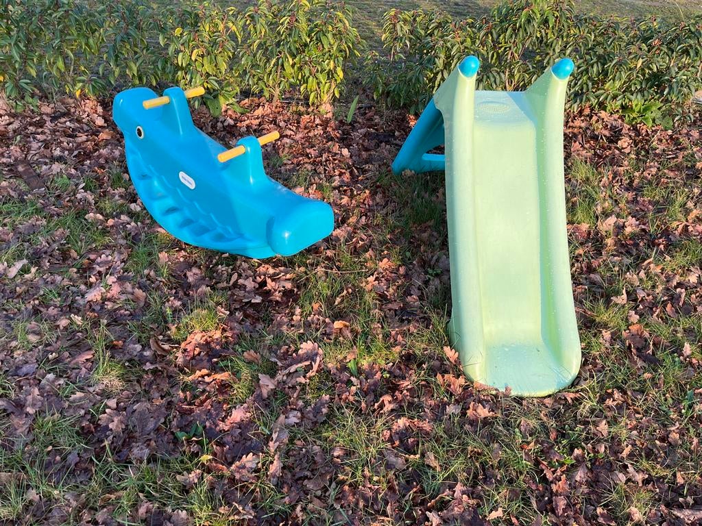 Little Tikes Glijbaan en Wipwap Set, Kinderen en Baby's, Speelgoed | Buiten | Los speelgoed, Ophalen, Gebruikt