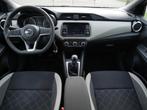 NISSAN Micra 1.0L 71pk Acenta | Carplay | LM velgen 16" | Cr, Auto's, Nissan, 12 maanden, Stof, Gebruikt, Zwart