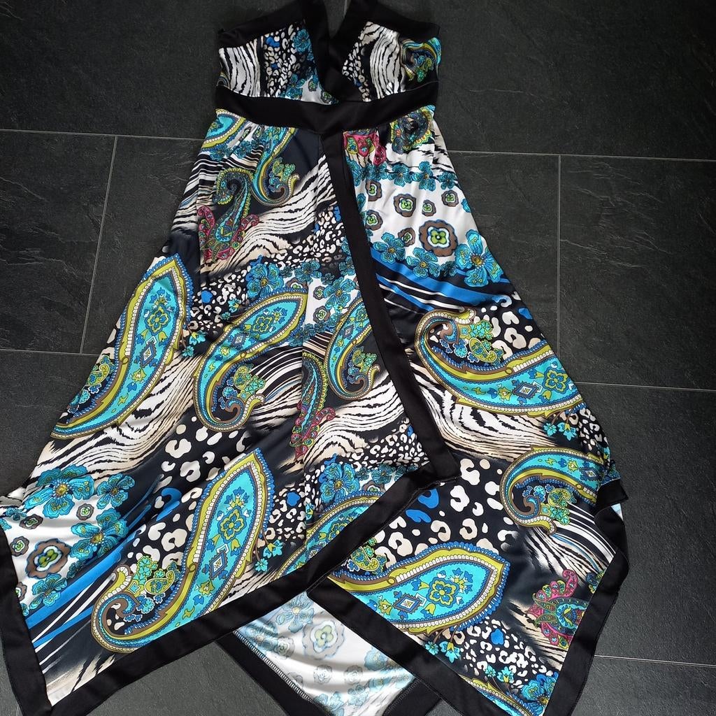 Super leuke lange halter jurk maat S koopje nu, Overige kleuren, Ophalen of Verzenden, Zo goed als nieuw, Maat 36 (S)