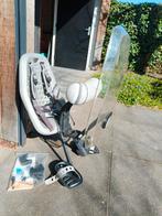 Thule yepp mini voorzitje incl scherm en hoofdsteun/slaaprol, Ophalen, Gebruikt