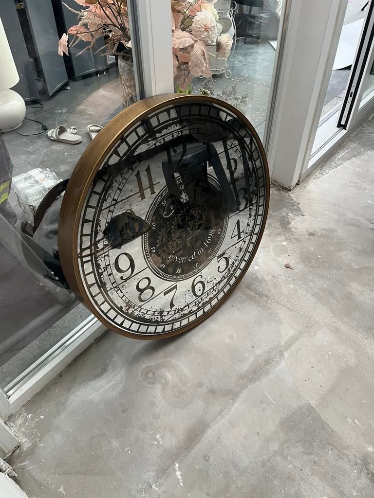 Grote wand klok 80/80, Ophalen of Verzenden, Zo goed als nieuw, Wandklok